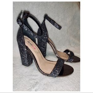 Glitter Chunky Heels